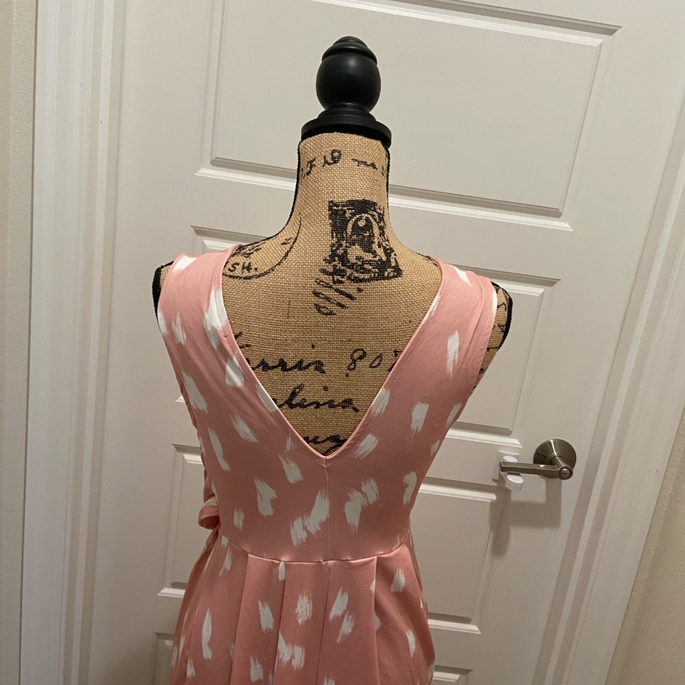 ASOS Light Pink/White Patterned Bodycon Dress size 4 - Picture 4 of 4